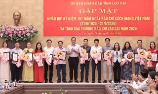 Báo Tiền Phong đạt giải C báo chí tỉnh Lào Cai