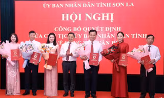 Công bố các quyết định của Chủ tịch UBND tỉnh Sơn La về công tác cán bộ