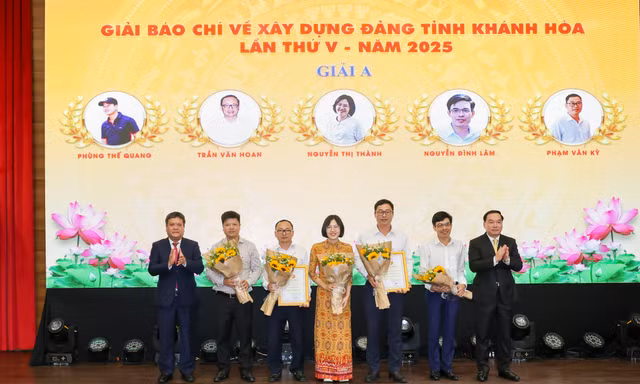 Báo Tiền Phong đạt giải A báo chí xây dựng Đảng tỉnh Khánh Hòa 