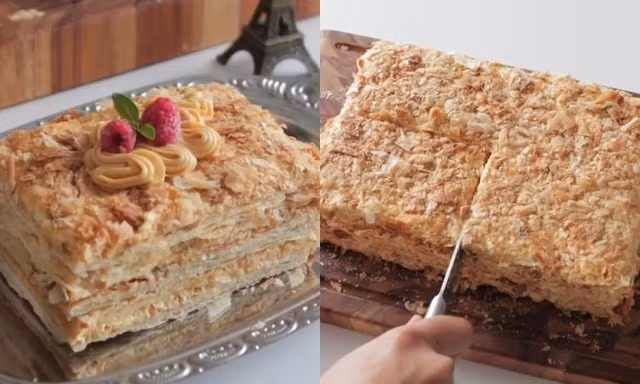 Khám phá món bánh nghìn lớp Napoleon đang “lên xu hướng”: Vừa giòn vừa béo ngậy 