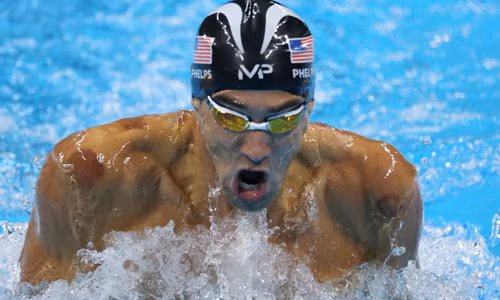 Phelps tiếp tục xác lập những kỷ lục mới tại Olympic. Ảnh: Reuters.