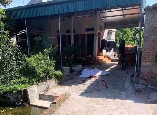 Hiện trường vụ thảm sát - Ảnh: Hoàng Long