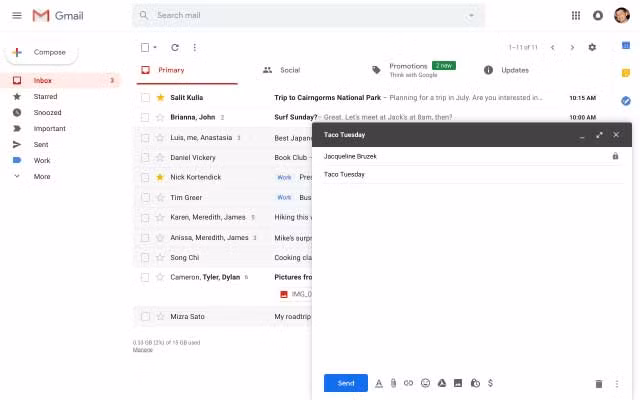 Smart Compose sẽ liên tục theo dõi nội dung email để đưa ra những gợi ý hoàn thành câu. Ảnh: Business Insider.