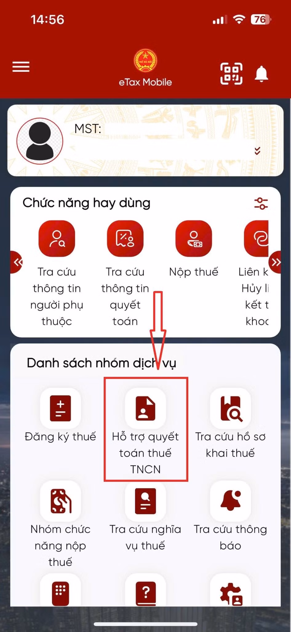 Hướng dẫn quyết toán thuế TNCN trên eTax Mobile.