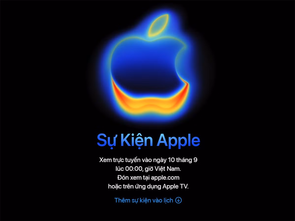 Apple tổ chức sự kiện mới vào ngày 10/9.
