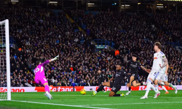 HIGHLIGHTS Leeds 0-1 Man City: Phả hơi nóng vào Arsenal