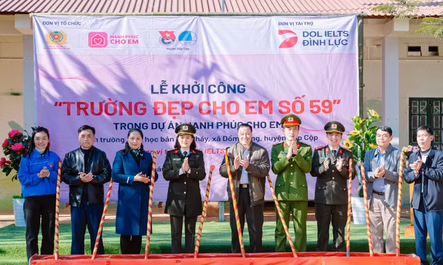 DOL English đồng hành xây trường cho trẻ vùng cao