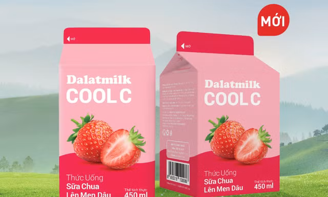 Thức uống sữa chua lên men Dâu Dalatmilk Cool C vừa ra mắt có gì đặc biệt?