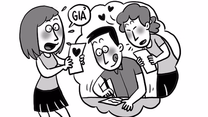 Thư tình của anh, sao toàn để chị gái viết?