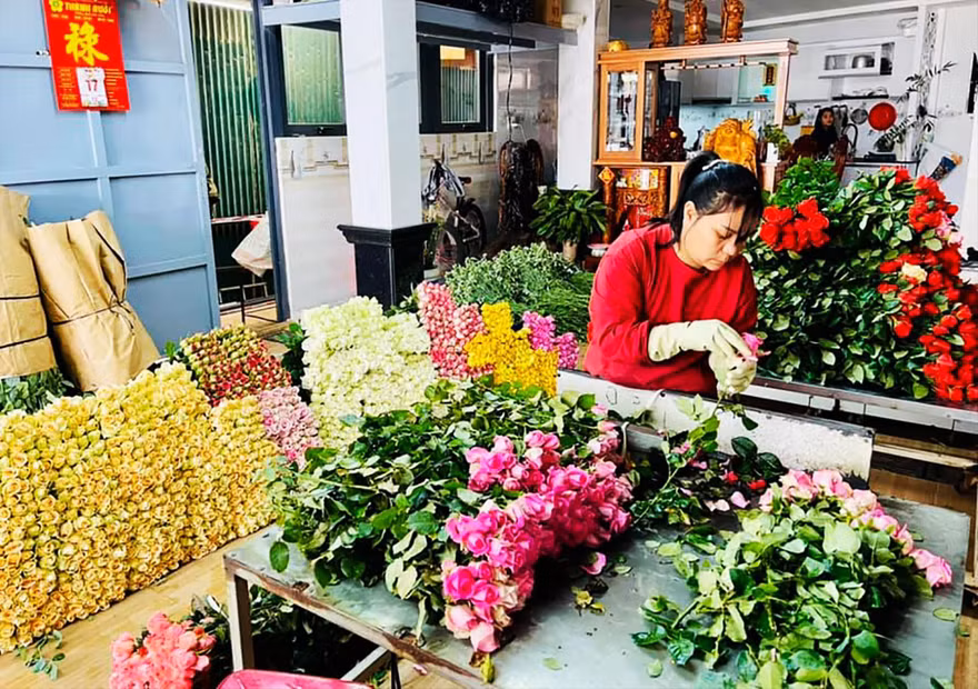 Giá hoa Đà Lạt đang tăng 