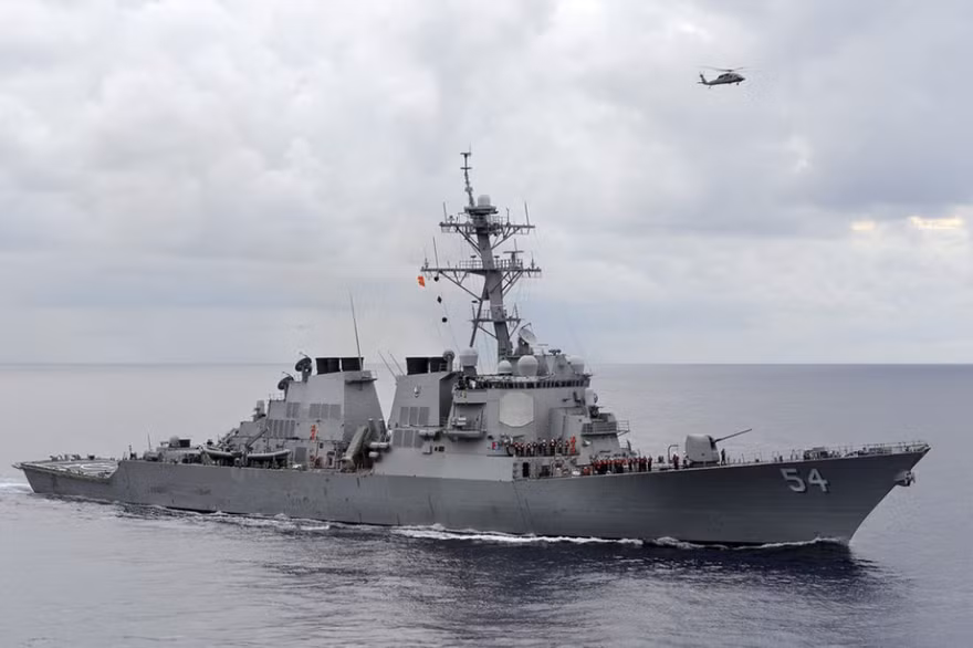 Tàu khu trục tên lửa USS Curtis Wilbur của Hải quân Mỹ. Ảnh: US Navy