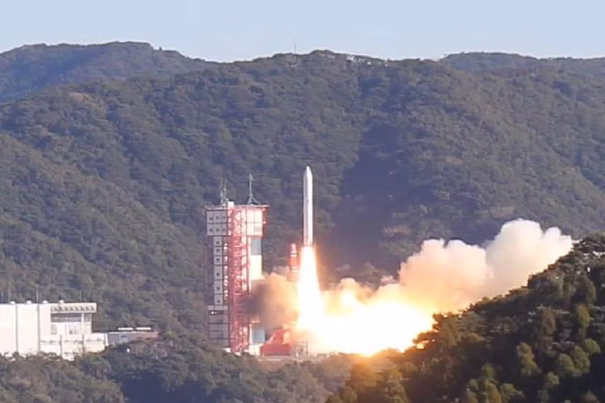  Tên lửa đẩy Epsilon đưa vệ tinh MicroDragon vào vũ trụ ngày 18/1/2019. Ảnh: JAXA
