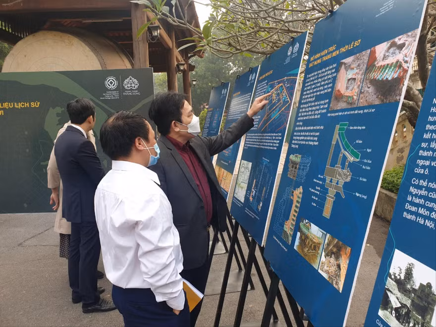 Di tích quan trọng thời Lê sơ được phát hiện trong năm 2021 Ảnh: KỲ SƠN 