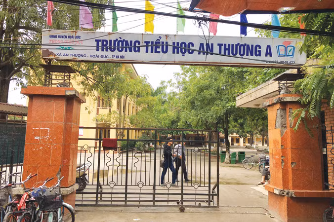 Trường tiểu học An Thượng A, nơi xảy ra vụ việc.