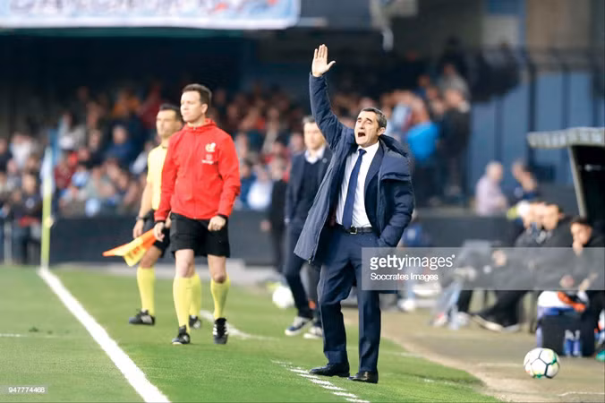 Áp lực đè nặng HLV Valverde sau khi Barca bị loại khỏi Champions League. Ảnh: GETTY IMAGES.