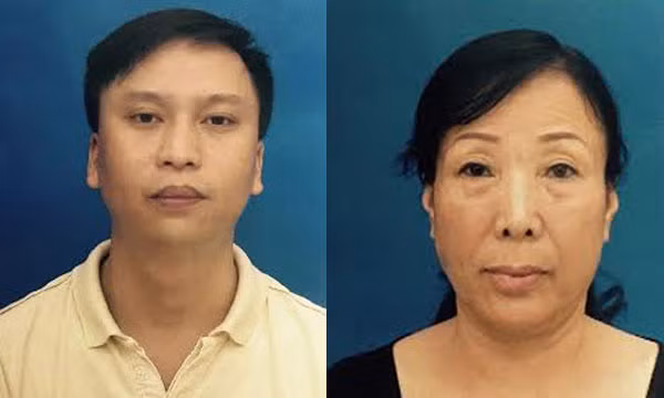 Đối tượng Long và Cúc. Ảnh: Công an Nhân dân.