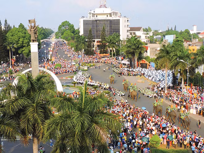 Voi trong Lễ hội đường phố tại Festival Cà phê 7 