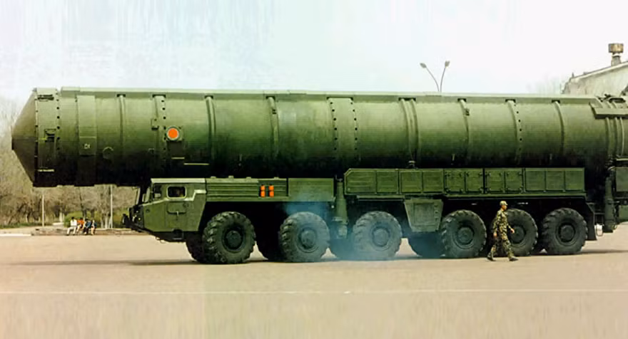 Tên lửa đạn đạo liên lục địa Đông Phong 41 của Trung Quốc được nói sẽ có trong đội hình diễu binh lần này Ảnh: Sputnik