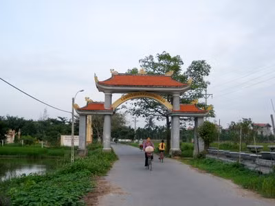 Cổng làng văn hóa Tả Quan, Dương Quan, Thủy Nguyên, Hải Phòng. Ảnh mang tính minh họa