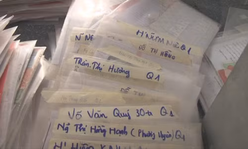 Hồ sơ cho người dân vay của nhóm Thịnh Ảnh do Công an Đắk Lắk cung cấp