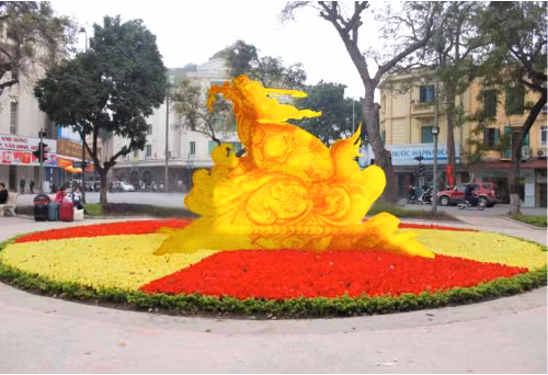 Một mẫu phác thảo Rùa vàng Hồ Gươm được đề xuất. 