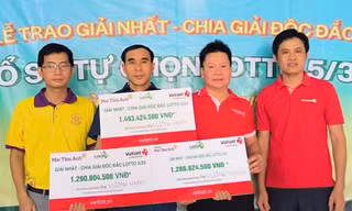 Người trúng 3 giải nhất Vietlott không đeo mặt nạ