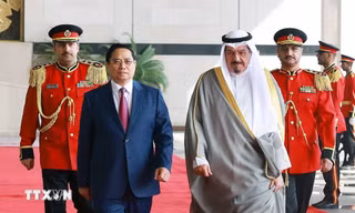 Lễ đón chính thức Thủ tướng Phạm Minh Chính tại Kuwait 
