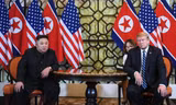 Tổng thôngs Mỹ Donald Trump và lãnh đạo Triều Tiên Kim Jong Un.