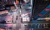 Quảng trường Thời đại trống trải khi dịch bùng phát tại thành phố New York. Ảnh chụp ngày 18/3. Ảnh: Reuters