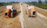 Bộ GTVT khẳng định sẽ hoàn thành 4 dự án cao tốc trong năm 2022, trong đó có đoạn Mai Sơn (Ninh Bình)- QL45 (Thanh Hóa). Ảnh: Trọng Đảng 