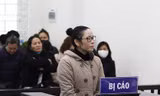 Bị cáo Nguyễn Thị Lan tại tòa.
