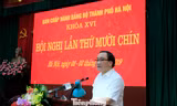 Bí thư Thành ủy Hà Nội Hoàng Trung Hải. Ảnh: Trường Phong