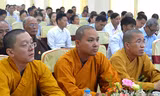 Đại biểu tham gia chương trình tuyên truyền, phổ biến pháp luật về tôn giáo, tín ngưỡng.