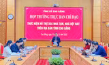 Ban chỉ đạo thực hiện hỗ trợ xóa nhà tạm, nhà dột nát tỉnh Cao Bằng họp bàn công tác -Ảnh: CB