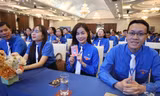 Phấn khởi tham dự Đại hội đại biểu Hội LHTN Việt Nam tỉnh Lạng Sơn. (ảnh: Duy Chiến)