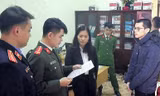 Thi hành lệnh bắt giam, khởi tố đối với Dương Thế Trọng .Ảnh: HP