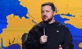 Tổng thống Ukraine Volodymir Zelensky. (Ảnh: AP)