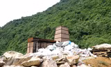 Lò đốt rác điện tử xây trái phép trong rừng