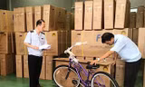 Cục Hải quan Bình Dương đang tạm giữ 10 container xe đạp nghi giả mạo xuất xứ Việt Nam tại Bình Dương