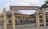 Trường Tiểu học Bình Chánh, nơi xảy ra vụ việc. Ảnh: Người lao động