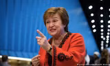 Tổng giám đốc điều hành IMF Kristalina Georgieva. (Ảnh: DW)