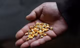 Một lượng lớn ngũ cốc đang mắc kẹt trong các cảng biển của Ukraine. (Ảnh minh hoạ: Reuters)