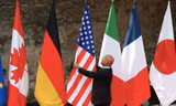 Cờ của G7 tại thượng đỉnh ở Ý vào tháng 5/2017. (Ảnh: Reuters)