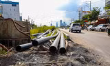 Thi công mở rộng 2,5km đường Lương Định Của: Vẫn ngổn ngang sau 9 năm