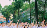 Mãn nhãn với tiết mục đồng diễn ca khúc ‘Hát mãi bài ca sinh viên Thành phố Bác’
