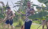 Bãi giữa sông Hồng trở thành trường quay lý tưởng cho MV Mẹ Trái Đất