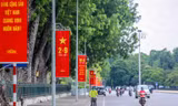 Hình ảnh đường phố Thủ đô trước ngày Quốc khánh 2/9