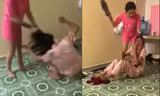 Cô gái bị nhóm người đánh, cắt tóc, hành hà như thời trung cổ - Ảnh cắt từ clip