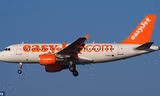 Một chiếc máy bay của Easy Jet.