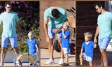 Roger Federer và 2 con trai của mình